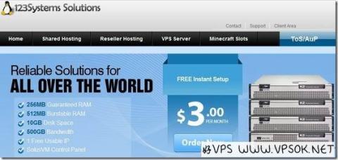 123systems:$4/年OpenVZ-256MB/10GB/500GB 洛杉矶 123systems:$4/年OpenVZ-256MB/10GB/500GB 洛杉矶