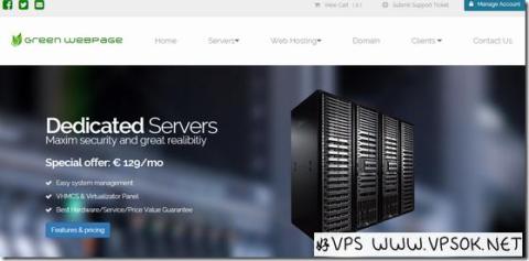 GreenWebPage:€1.9/月KVM-512MB/10G SSD/2TB/五个机房 GreenWebPage:€1.9/月KVM-512MB/10G SSD/2TB/五个机房