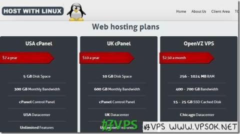 HostWithLinux:$15/半年OpenVZ-256MB/20GB/750GB 香港 HostWithLinux:$15/半年OpenVZ-256MB/20GB/750GB 香港