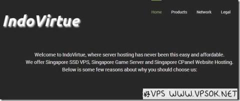 IndoVirtue:$7/月OpenVZ-1GB/20G SSD/400GB 新加坡 IndoVirtue:$7/月OpenVZ-1GB/20G SSD/400GB 新加坡