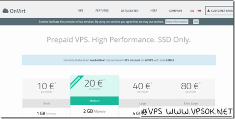 OnVirt:€6.5/月KVM-1GB/25G SSD/2TB 德国 OnVirt:€6.5/月KVM-1GB/25G SSD/2TB 德国
