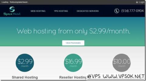 SpexHost:$6.95/月OpenVZ-512MB/5G SSD/500GB 加拿大 SpexHost:$6.95/月OpenVZ-512MB/5G SSD/500GB 加拿大
