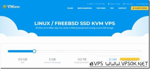 VMium:$1.99/月KVM-1GB/10G SSD/1TB 意大利(米兰) VMium:$1.99/月KVM-1GB/10G SSD/1TB 意大利(米兰)